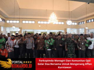 Forkopimda Wonogiri Dan Komunitas Ojol Gelar Doa Bersama Untuk Mengenang Affan Kurniawan