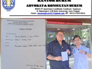 Adv. Prija Maxy Theozipa, S.H., C.PFW., C.MDF., C.JKJ. Mendampingi Korban Dugaan Tindak Pidana 263 KUHP Di POLDA JATENG