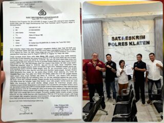 Adv. Donny Andretti, Mendampingi Korban Dugaan Penggelapan STNK Dan BPKB Di Polres Klaten