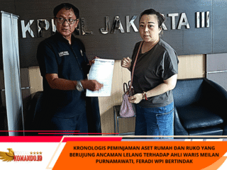 Kronologis Peminjaman Aset Rumah Dan Ruko Yang Berujung Ancaman Lelang Terhadap Ahli Waris Meilan Purnamawati, FERADI WPI Bertindak