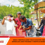 Media CyberTNI.id Jawa Timur Konsisten Tebar Kepedulian Lewat Program “CyberTNI.id Berbagi”