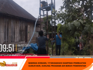 Babinsa Koramil 17/Sidamanik Dampingi Pembuatan Sumur Bor, Dukung Program Air Bersih Pemerintah