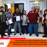 Ketum FERADI WPI Menyayangkan Dugaan Ketidakprofesionalan Penyidik Diduga Bernama Aipda Akhmad Rifa'i Unit II Harda Polres Metro Bekasi