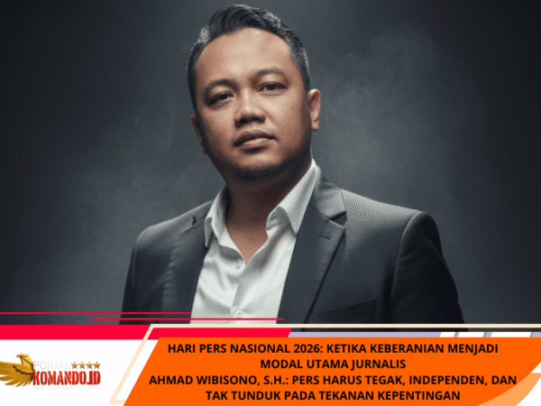 Hari Pers Nasional 2026: Ketika Keberanian Menjadi Modal Utama Jurnalis Ahmad Wibisono, S.H.: Pers Harus Tegak, Independen, Dan Tak Tunduk Pada Tekanan Kepentingan