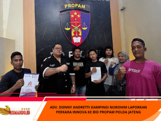 Adv. Donny Andretti Dampingi Nurohim Laporkan Perkara Innova Ke Bid Propam Polda Jateng