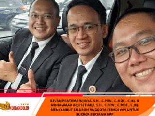 Revan Pratama Wijaya, S.H., C.PFW., C.MDF., C.JKJ. & Muhammad Adji Setiadji, S.H., C.PFW., C.MDF., C.JKJ. Menyambut Seluruh Anggota FERADI WPI Untuk Bukber Bersama DPP