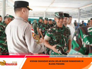Kodam Iskandar Muda Gelar Bazar Ramadhan di Blang Padang