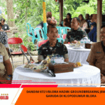 Dandim 0721/Blora Hadiri Groundbreaking Jembatan Garuda di Klopoduwur Blora