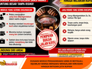 DUGAAN MODUS PENGGANDAAN UANG DI BOYOLALI, SEJUMLAH WARGA MENGAKU MENGALAMI KERUGIAN HINGGA RATUSAN JUTA RUPIAH