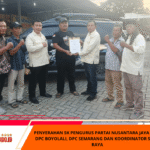 PENYERAHAN SK PENGURUS PARTAI NUSANTARA JAYA (PNJ) DPC BOYOLALI, DPC SEMARANG DAN KOORDINATOR SOLO RAYA