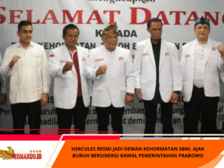 Hercules Resmi Jadi Dewan Kehormatan SBNI, Ajak Buruh Bersinergi Kawal Pemerintahan Prabowo