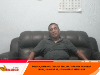 Polsek Jombang Diduga Terlibat Praktik Tangkap Lepas, Uang Rp 15 Juta Disebut Mengalir