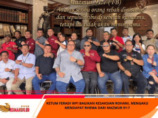 Ketum FERADI WPI Bagikan Kesaksian Rohani, Mengaku Mendapat Rhema dari Mazmur 91:7