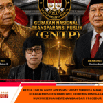Ketua Umum GNTP Apresiasi Surat Terbuka Mahfud MD kepada Presiden Prabowo, Dorong Penegakan Hukum Sesuai Kewenangan dan Prosedur