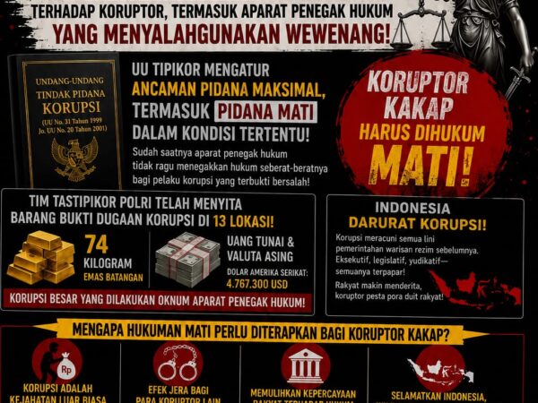 GNTP Tegaskan Dukungan terhadap Penegakan Hukum yang Tegas, Profesional, dan Berkeadilan dalam Pemberantasan Korupsi