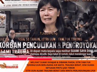 Melihat Suami Dihajar & Dibawa Paksa, istri Fam Fuk Tjhong/UUN Berlinang Air Mata, Trauma Berat, Kini Suara Ketukan Pintu Jadi Teror   Istri Uun Alami Trauma Berat dan Minta Perlindungan LPSK